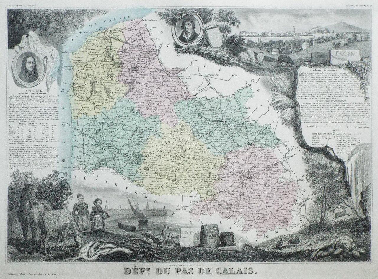 Map of Pas de Calais